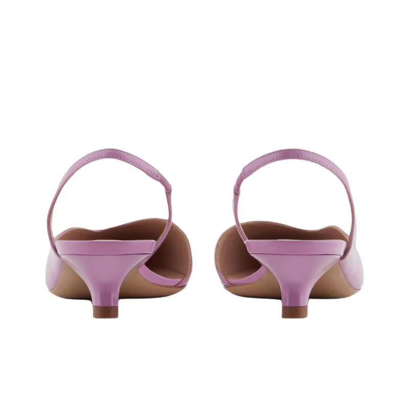 EMPORIO ARMANI Slim Heel High Heels 3.5cm Women's Purple-4