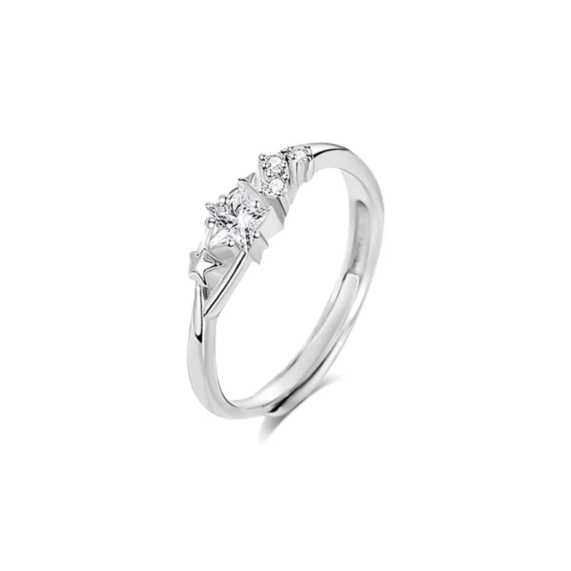 BLANK IN BLANK Sterling Silver Rings Unisex-10