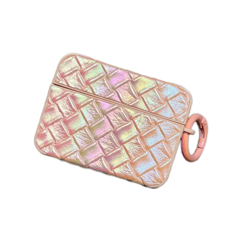 CORBELLATI Compatible With AirPods 1/2/3/Pro 1/2/4th Generation TPU Long Weave Pattern Headphone Cases-1