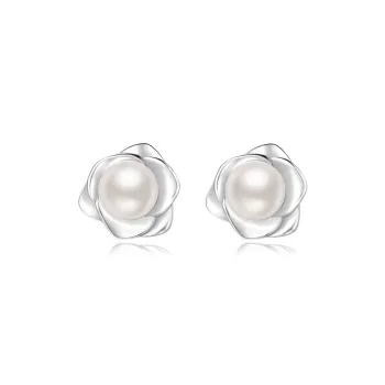 MISS TOOYA S999 Fine Silver Stud Earrings Women's