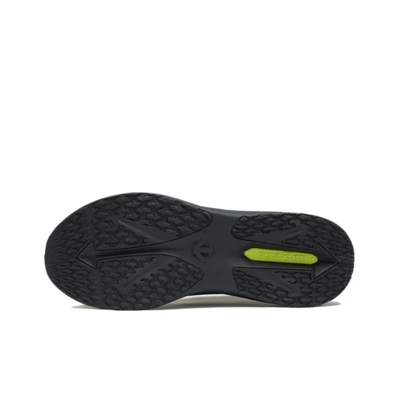 DESCENTE Anti Slip Wear Resistant Low Top Running Shoes Men's Black-3