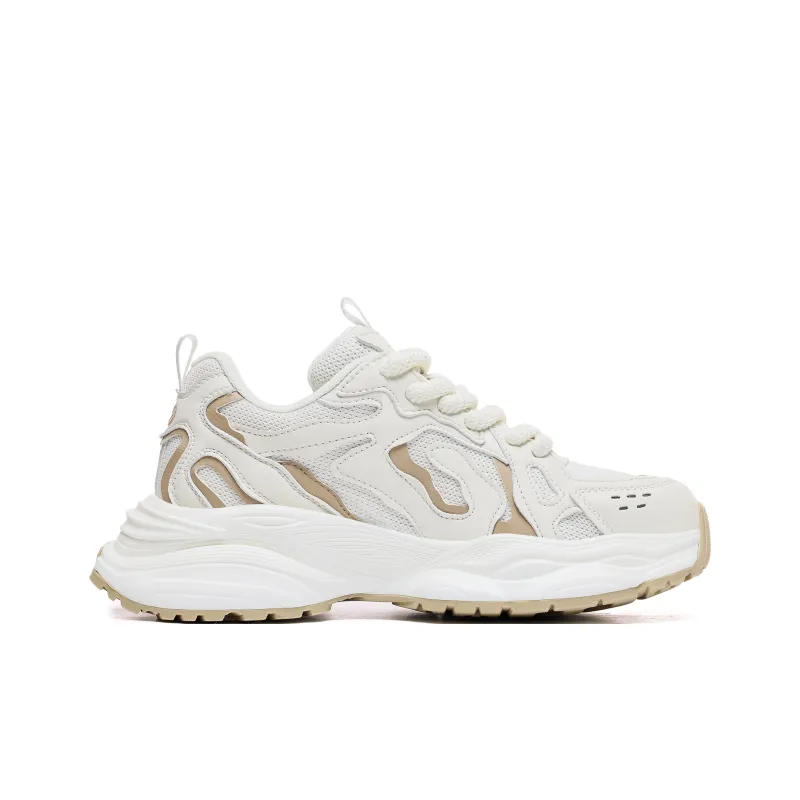 CEDAR HAN Coverage Height Increasing Lightweight Breathable Slip Resistant Low Top Chunky Sneakers-1