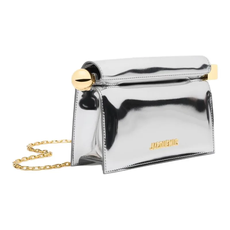 Jacquemus Polyurethane Crossbody Bag Shoulder Bag Mini Women's Silver-1