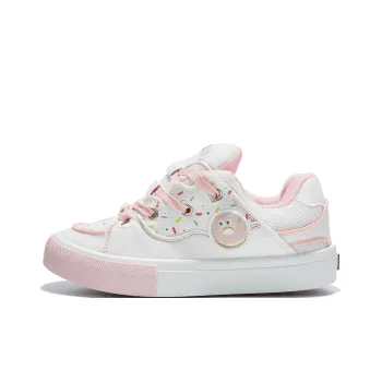 Little Red Man Low Top Skateboard Shoes Women's Pink