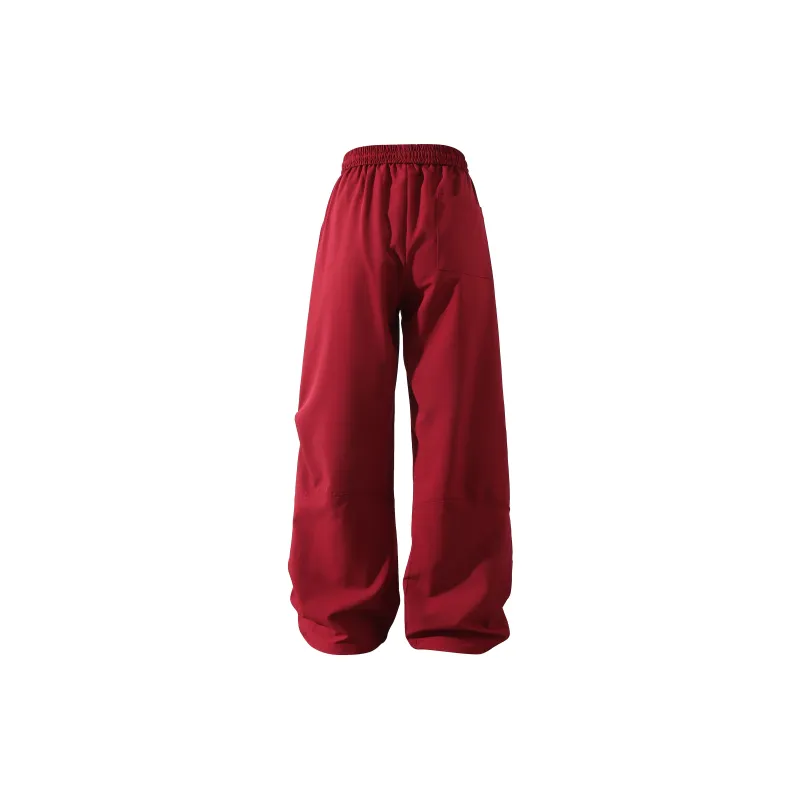 FASTFISH Cargo Pants Unisex Burgundy-1