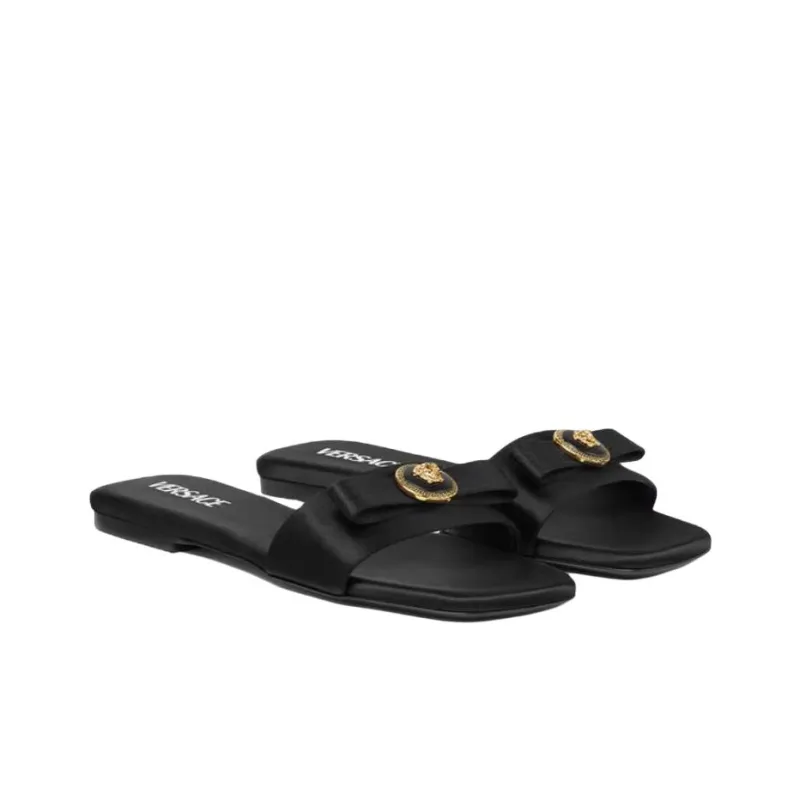 FANSIZHE Gianni Abrasion Resistant Slide Slippers Women's Black-2