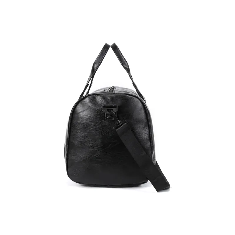 SURELAPTOP PU Travel Bag Unisex Black-2
