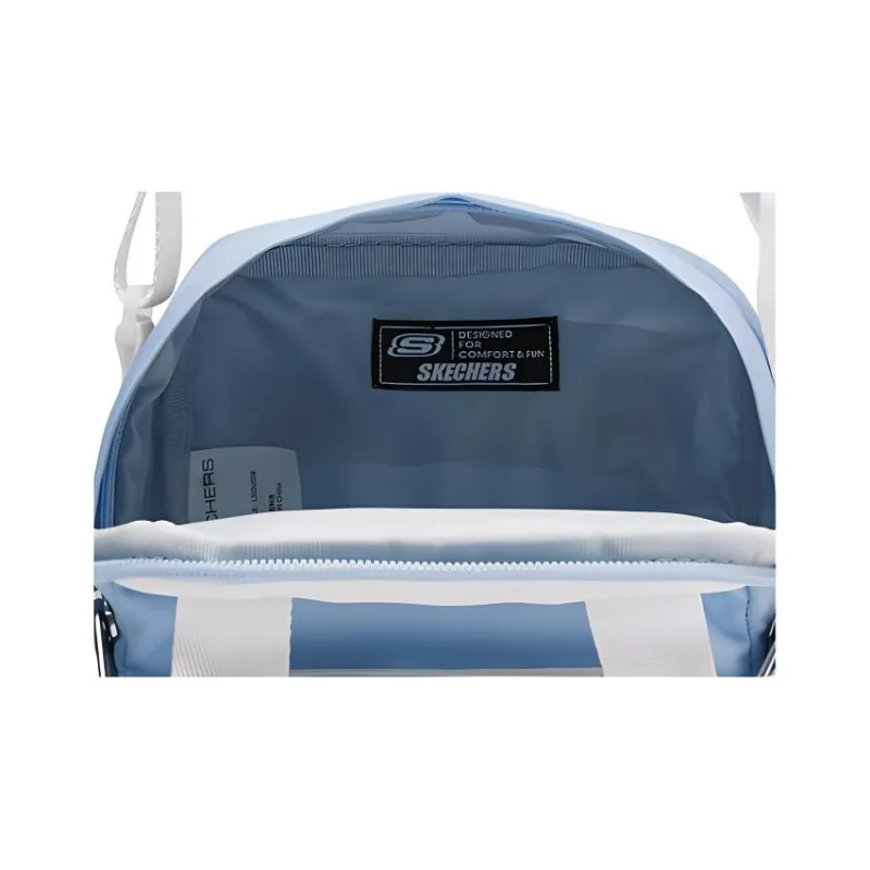 Skechers Polyester Handbag, Shoulder Bag, Crossbody Bag Regular Unisex Sky Blue-4