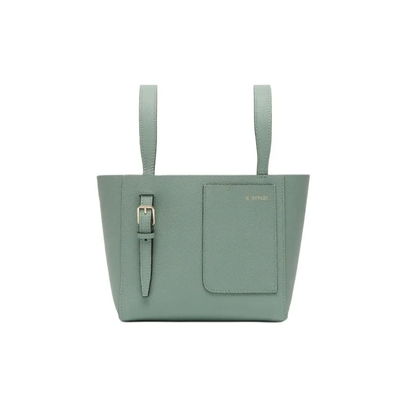 Valextra Patch Pocket Zip Up Mini Tote Bag-0