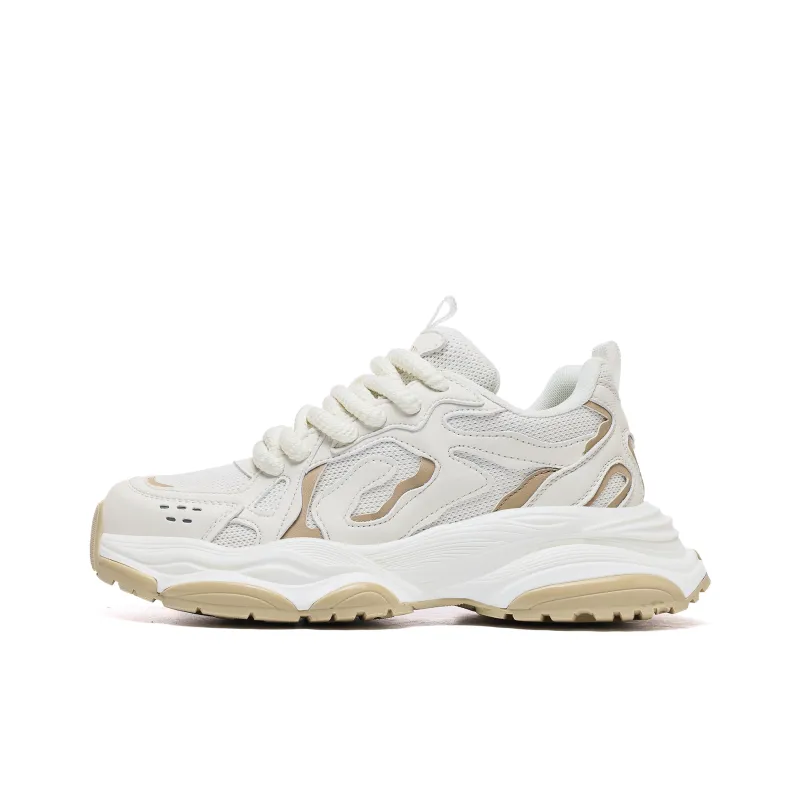CEDAR HAN Coverage Height Increasing Lightweight Breathable Slip Resistant Low Top Chunky Sneakers-0