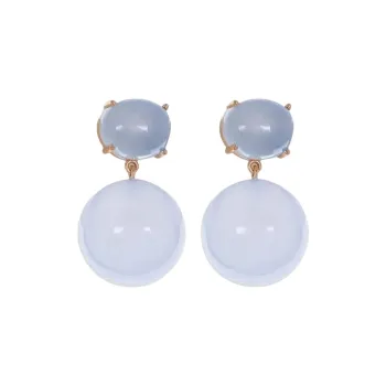 Irene Neuwirth 18kt Rose Gold Gumball Chalcedony Earrings