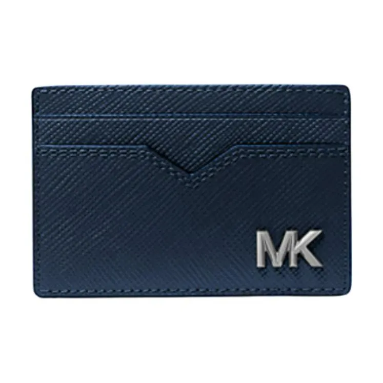 MICHAEL KORS Edison Scratch Resistant Crossgrain Leather Card Case-0