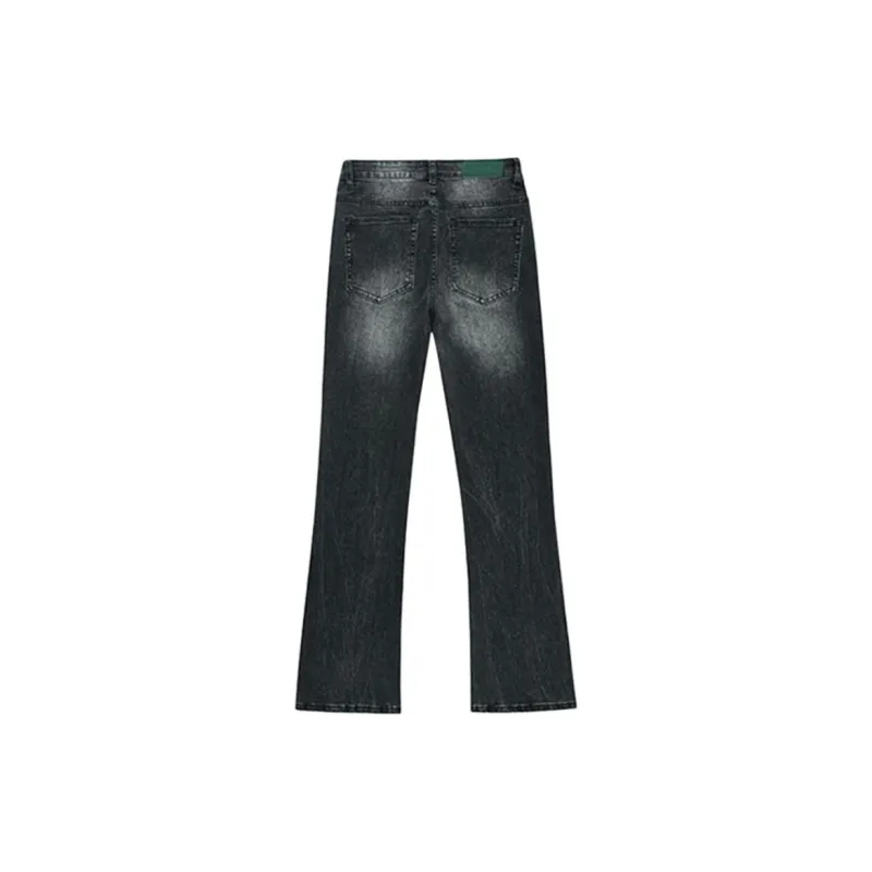 BENGEN Jeans Unisex Black Gray Color-7