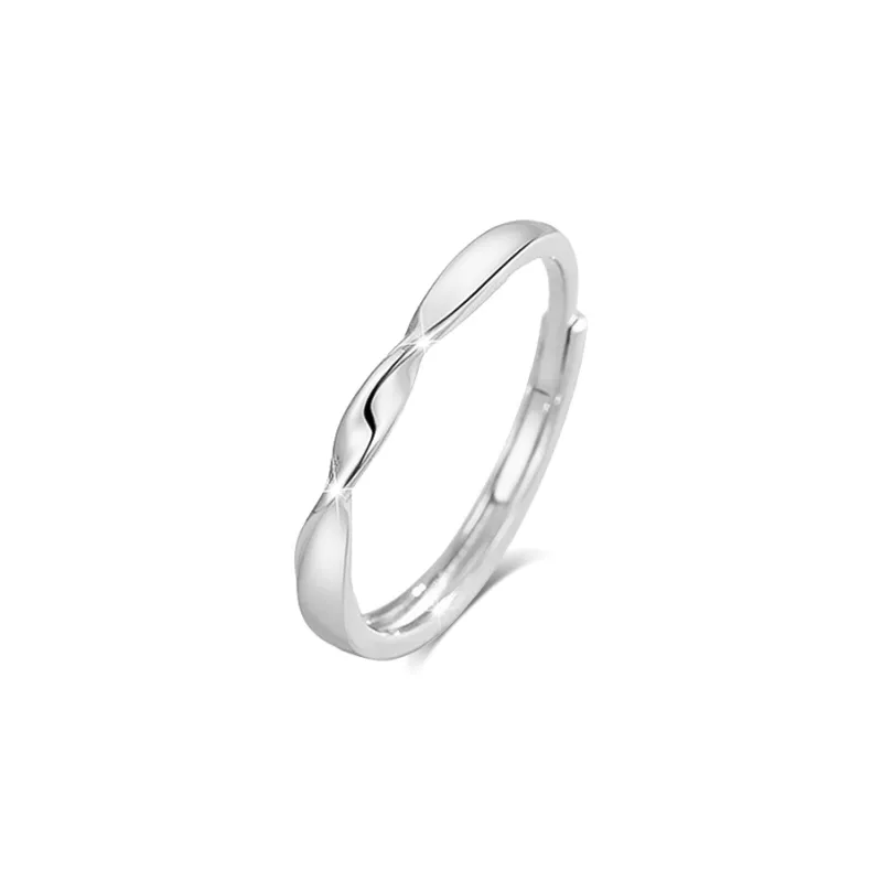 BLANK IN BLANK Sterling Silver Rings Unisex-5