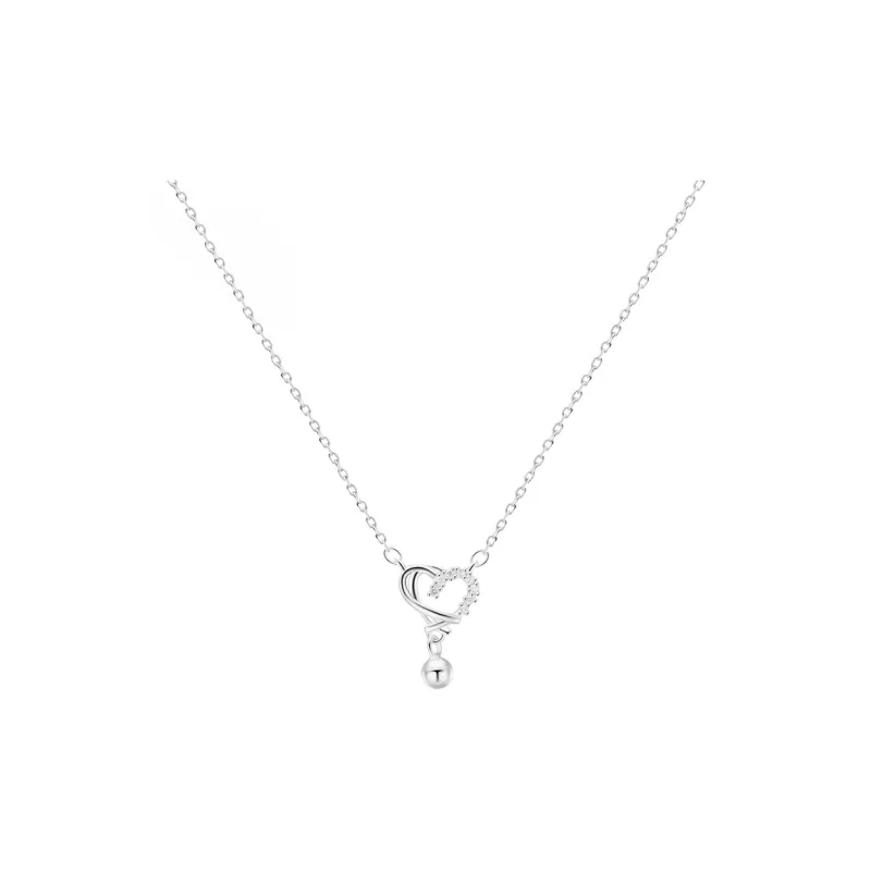 Heart Grass 999 Fine Silver Necklaces Women's-0