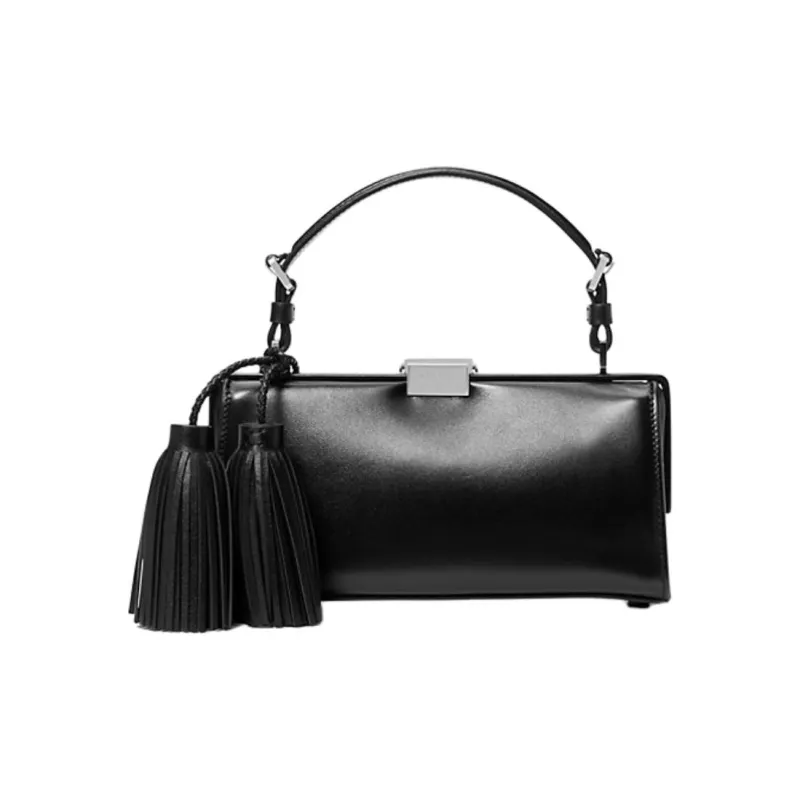 MICHAEL KORS Gwyneth Leather Tassel Shoulder Bag-0