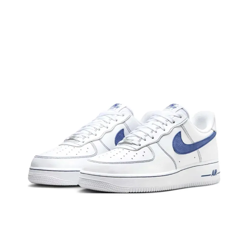 Nike Air Force 1 Low '07 LV8 White Deep Royal Blue-2