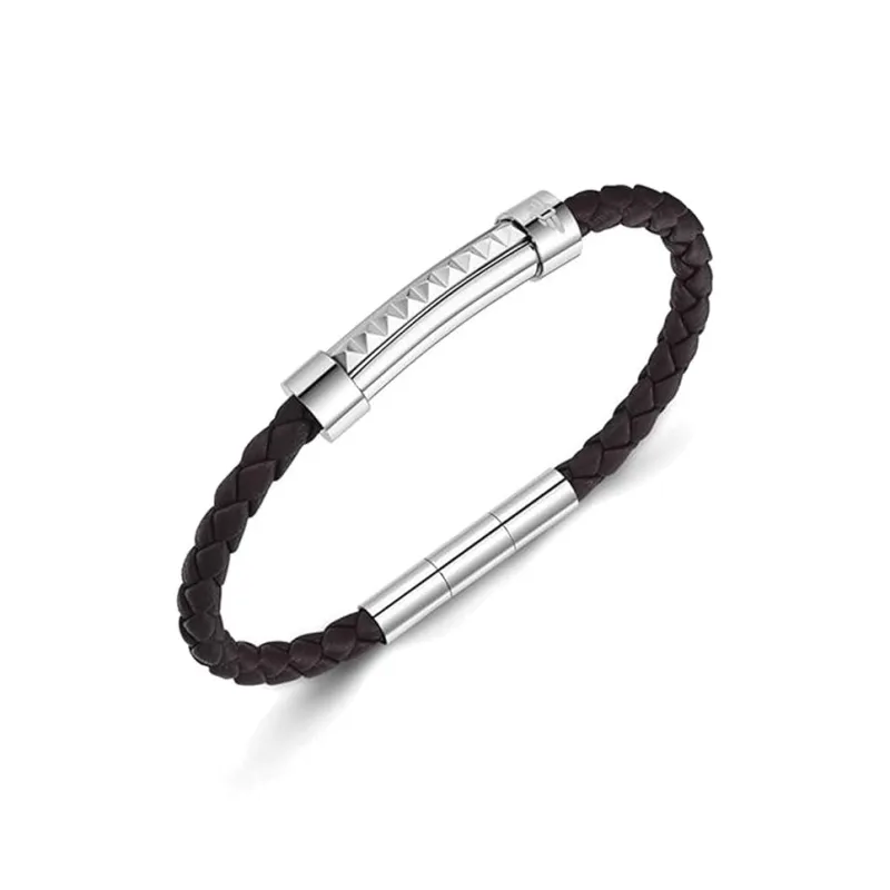 Police Leather Bracelets Men's Black-0