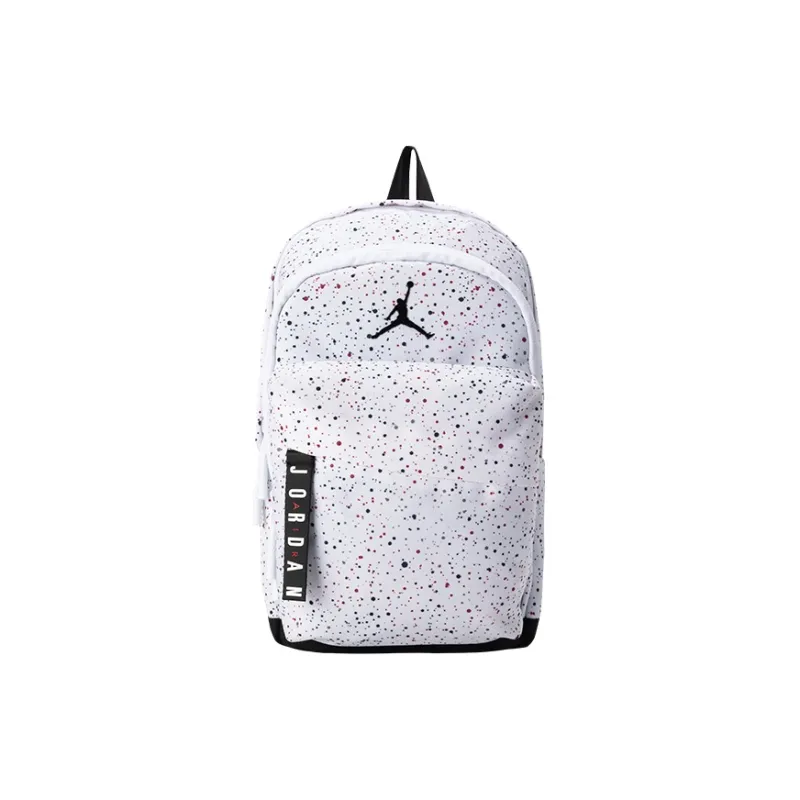 Jordan Polyester Backpack Small Size Unisex White-1