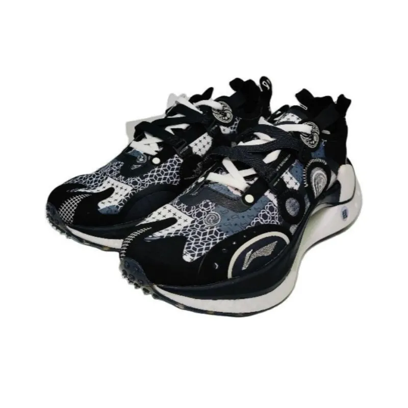 LiNing Running Shoes Men Low Top Black-1