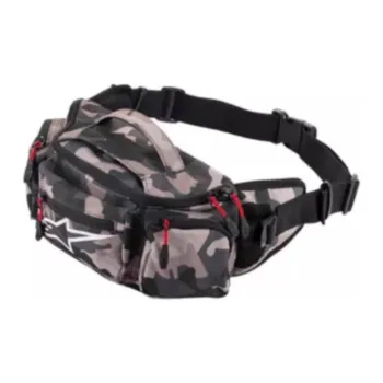 ALPINESTARS Polyester One Shoulder Crossbody Fanny Pack Unisex Dark Gray Camouflage