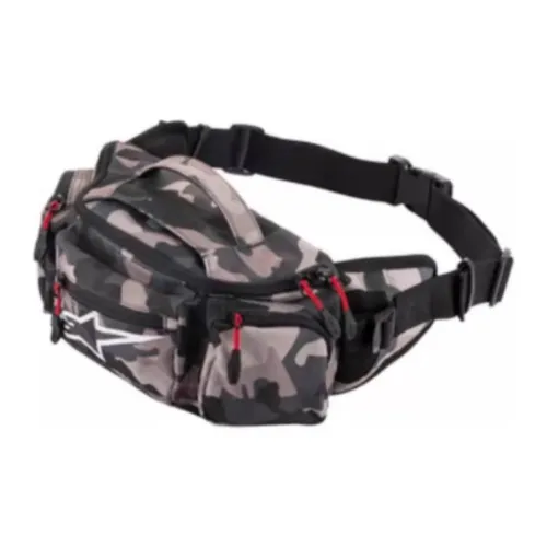 ALPINESTARS Polyester One Shoulder Crossbody Fanny Pack Unisex Dark Gray Camouflage