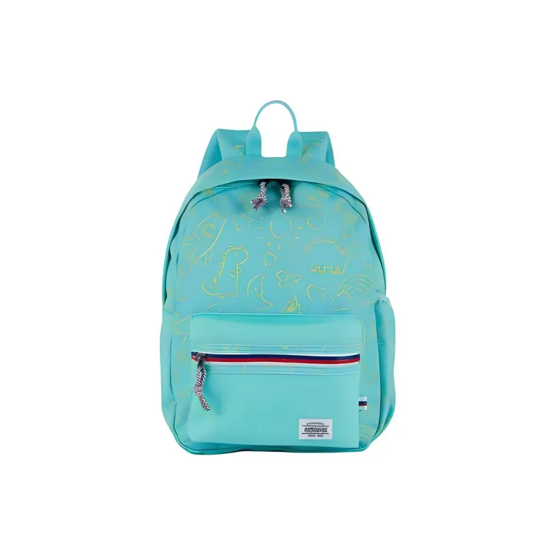 AMERICAN TOURISTER Polyester Backpack Medium Size Kids' Lake Blue-0