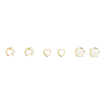 QIANFANGDAHUANGYE Alloy Stud Earrings Women's
