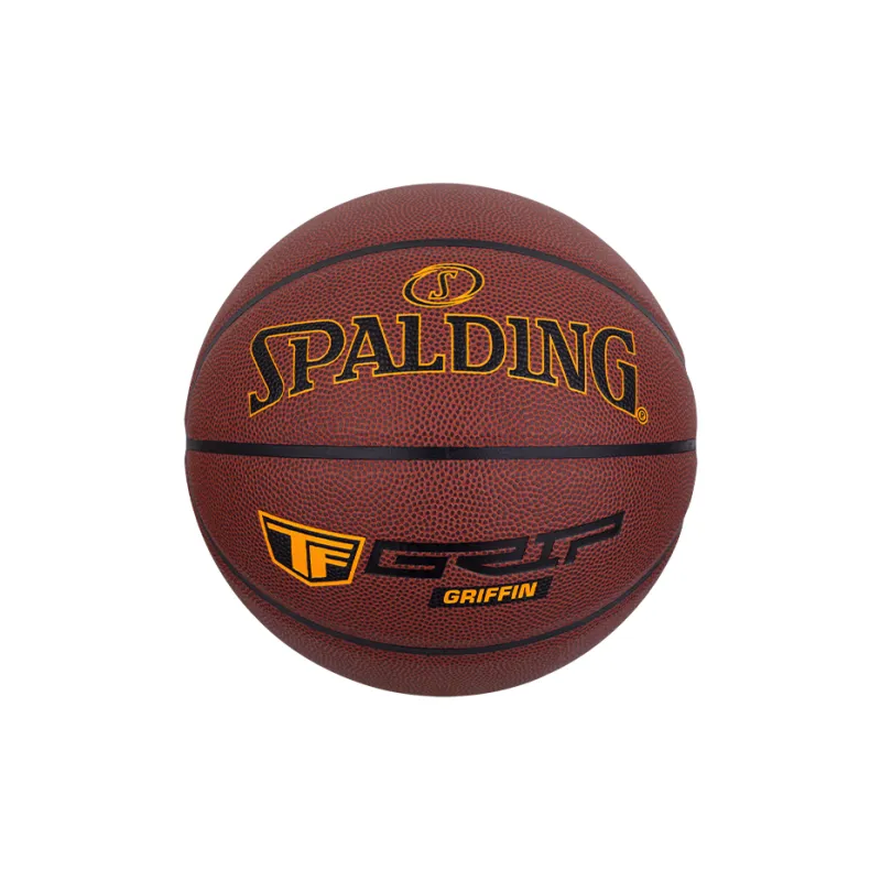 SPALDING TF Collection Griffin Grip PU Basketball Brown Size 7 Ball Training Match Unisex-4