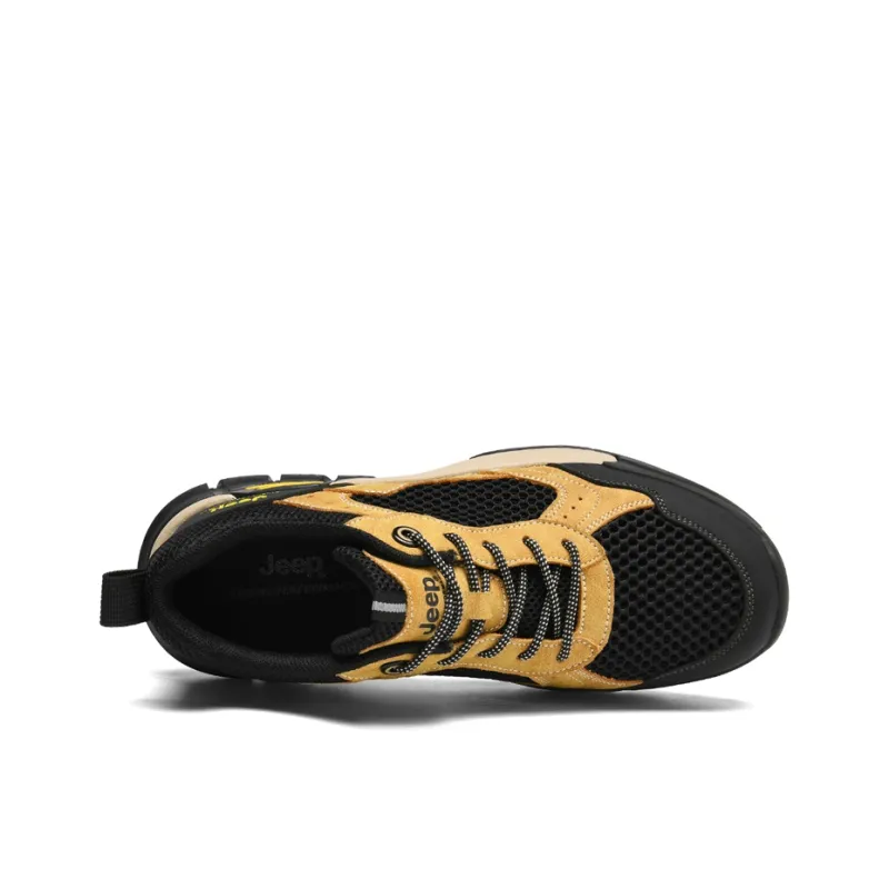Jeep Fashion Sports Collection Shock Absorbers With Slip Resistant Features Low Top Hiking Shoes Men's-13