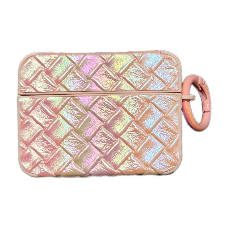 CORBELLATI Compatible With AirPods 1/2/3/Pro 1/2/4th Generation TPU Long Weave Pattern Headphone Cases-0