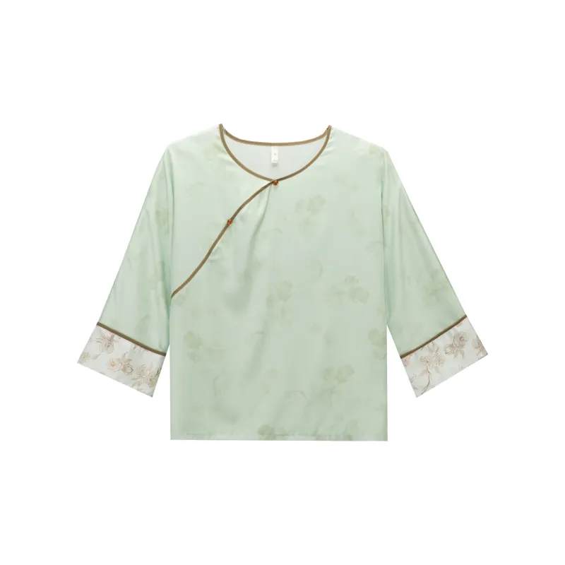 Shanghai Story Pajama Set Women's Celadon Green-7