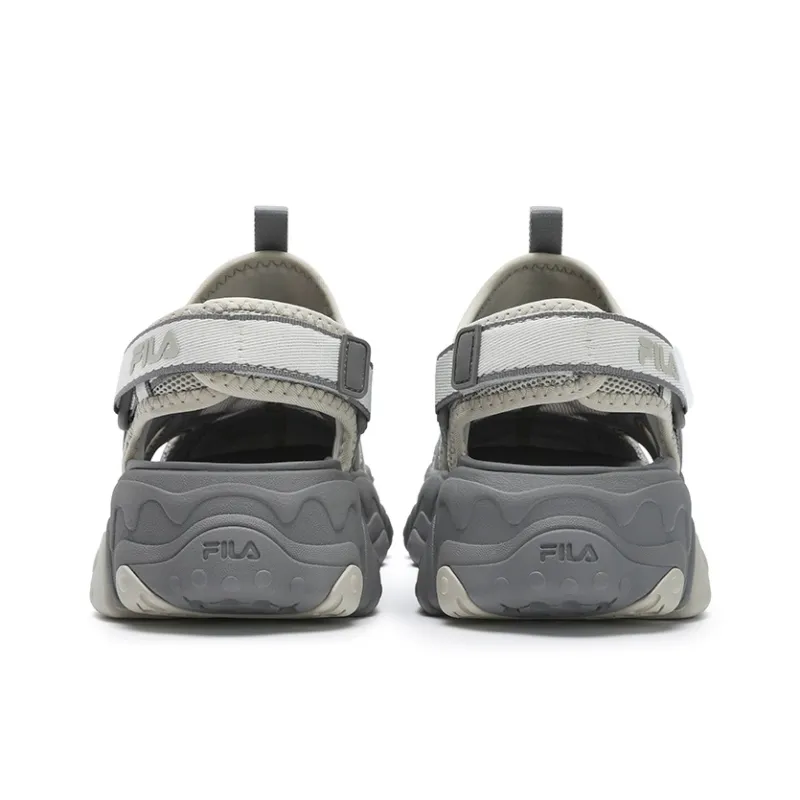 FILA FLUID 5 SANDAL Cat Paw, SuXi Girlish Beach Sandals Women's Brown Silver-4