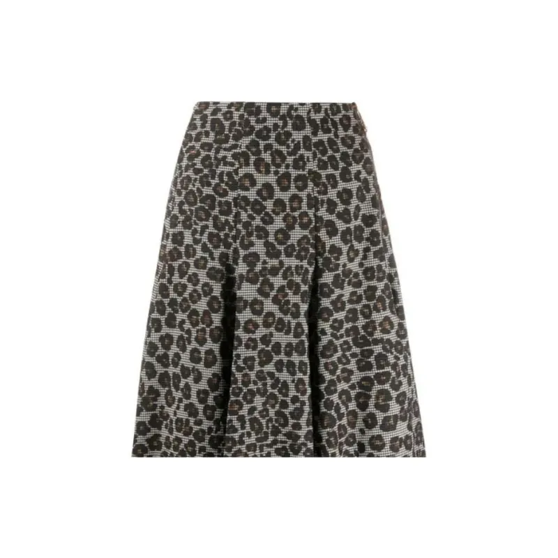 FANSIZHE Casual Long Skirts Women's Gray-4