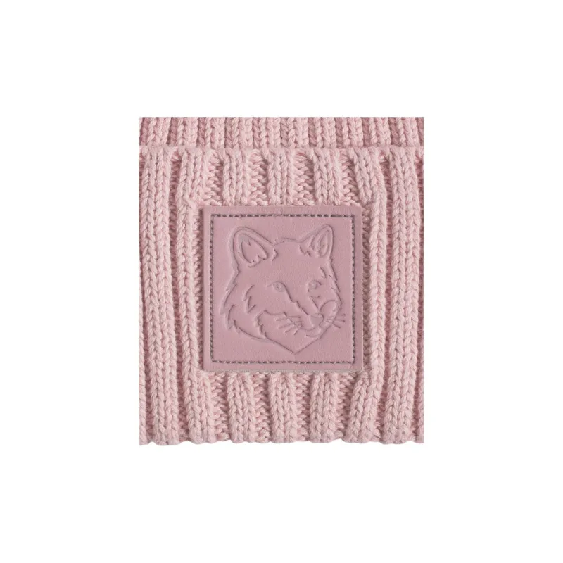 Maison Kitsune Logo patch Beanie-2