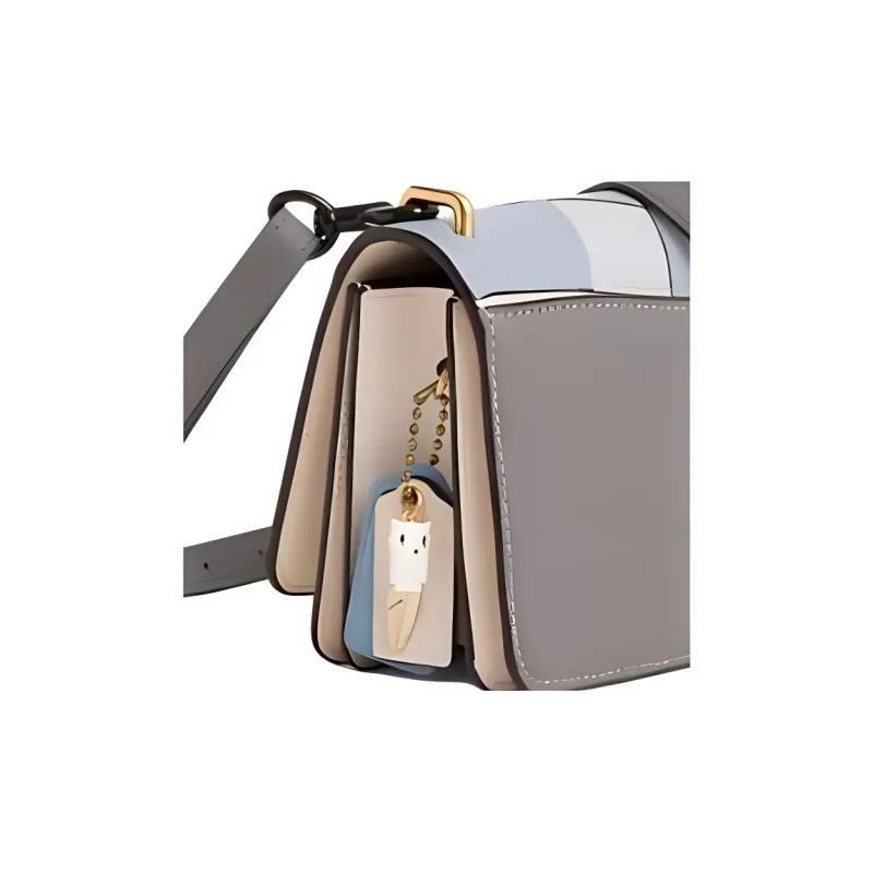 COACH Bandit Calfskin Shoulder Bag Medium Size Women's Brass With Ivory Accents-4