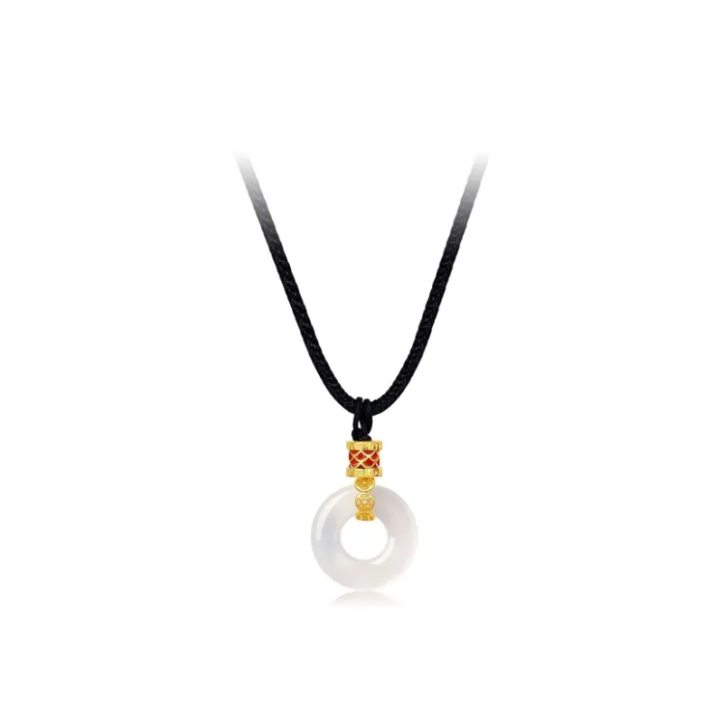 Ancient Jewelry Chalcedony Necklaces Unisex-3