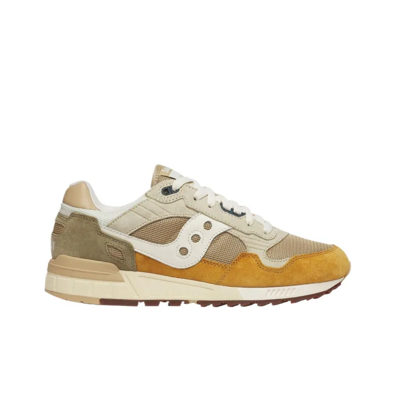 Saucony Shadow 5000 Slip Resistant Low Top Running Shoes Unisex Beige-1