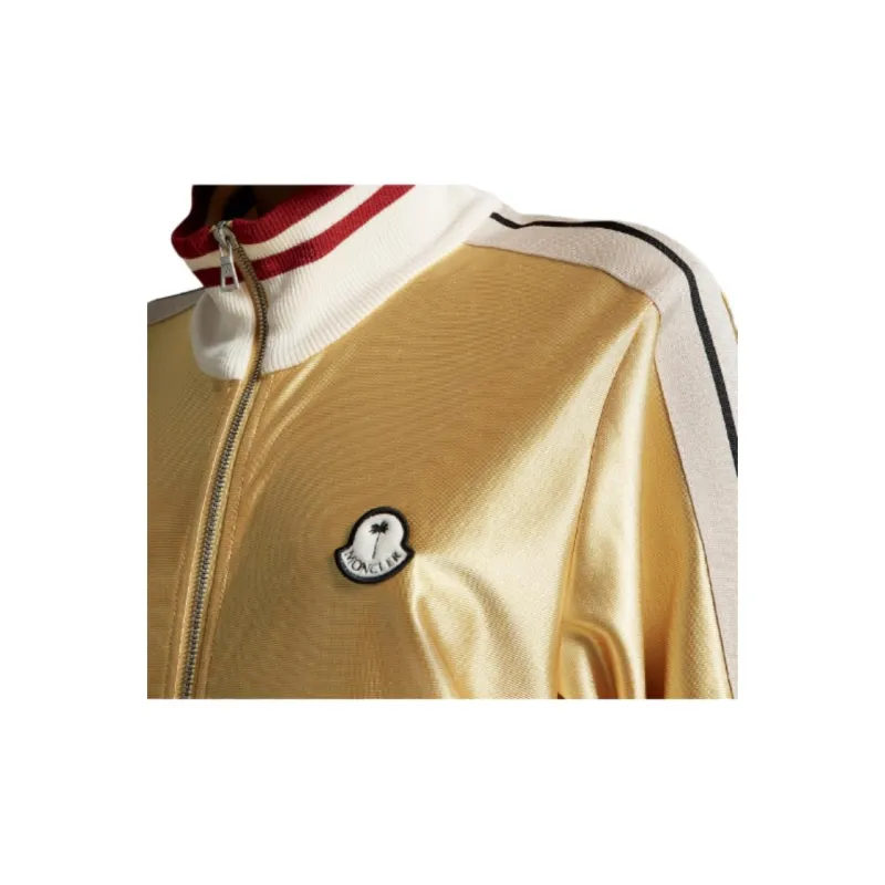 Moncler X Palm Angels Shiny Zip Up Sweatshirt-2