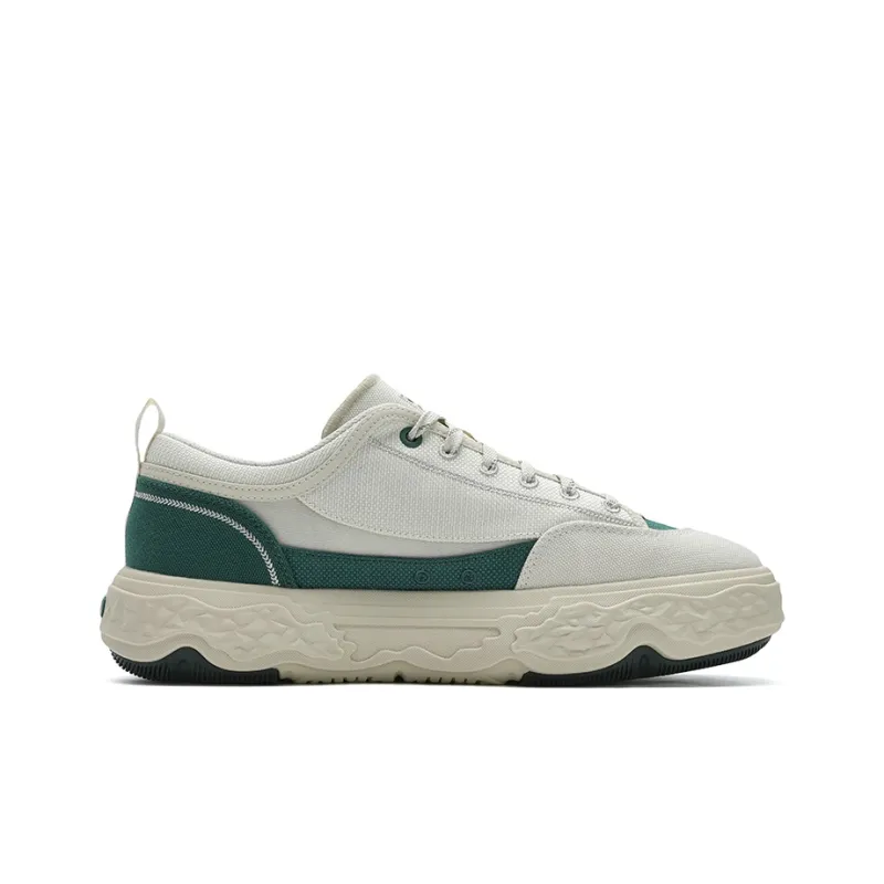 FILA ROCK Cushioning Low-Top Casual Shoes Men's White Green-1