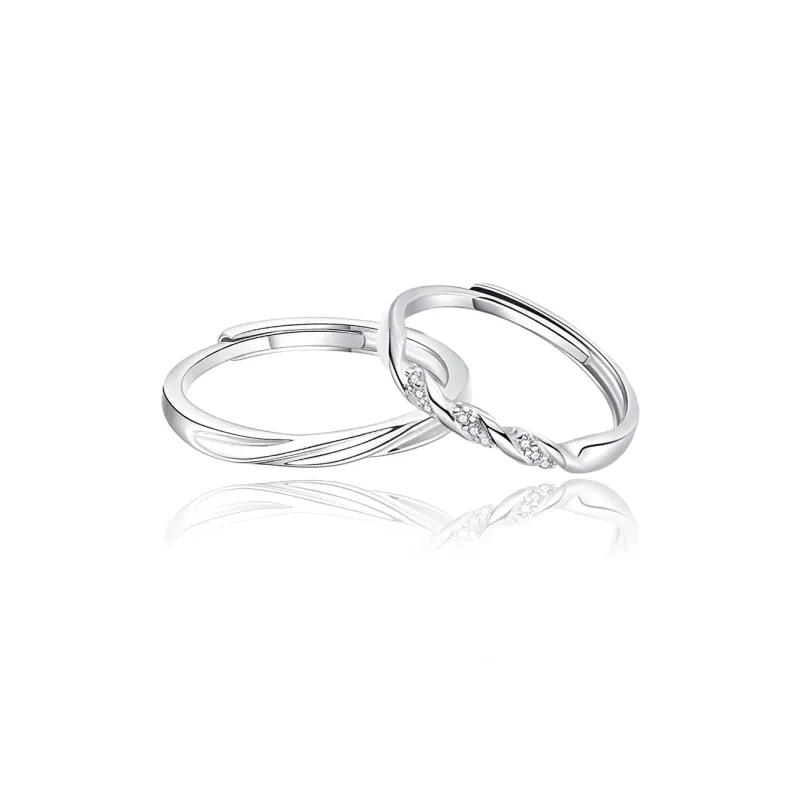 FOREVER MELODY 999 Fine Silver Rings Unisex-0