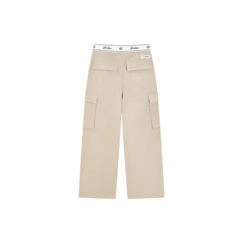 FUN SS25 Casual Pants Women's Khaki-1