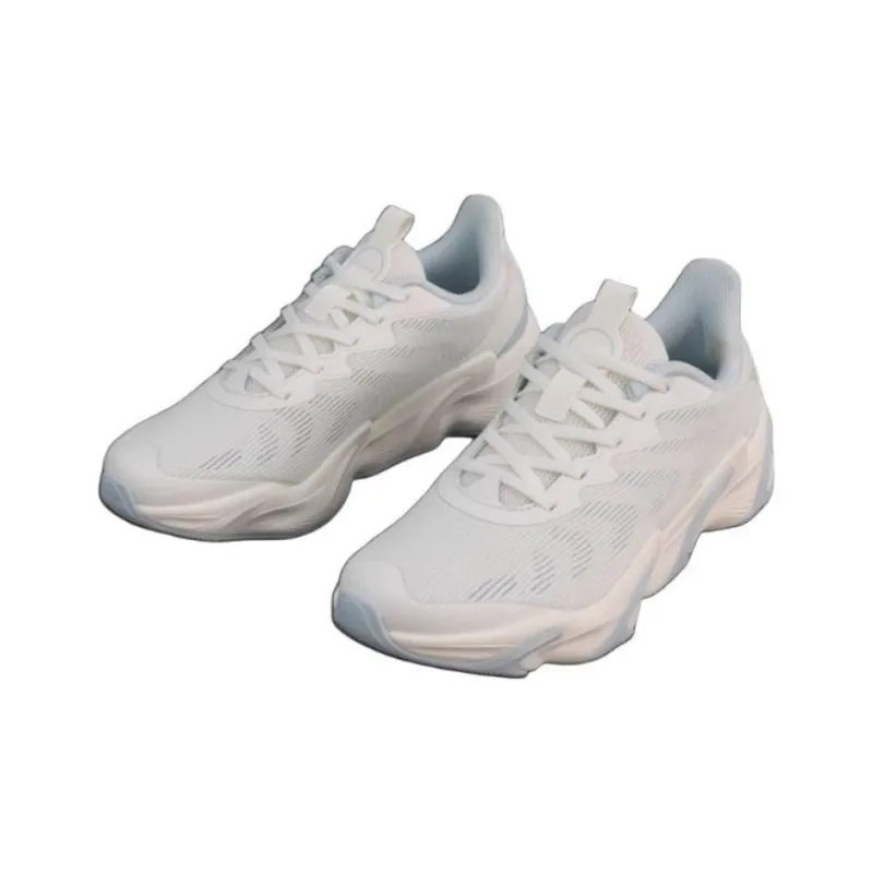 Anta Keep Moving Cushioning Wear-Resistant Low-Top Running Shoes Women's White Blue-2