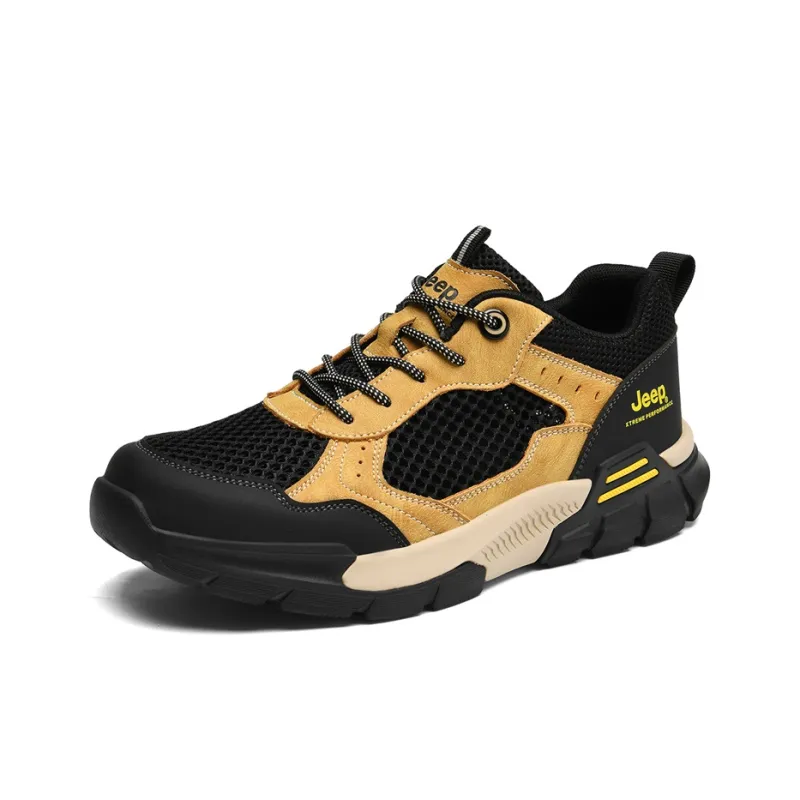 Jeep Fashion Sports Collection Shock Absorbers With Slip Resistant Features Low Top Hiking Shoes Men's-12