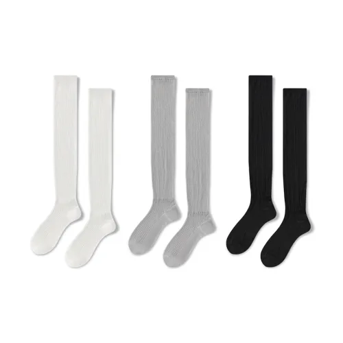 JIAZINI Knee High Socks Women's Combo Set