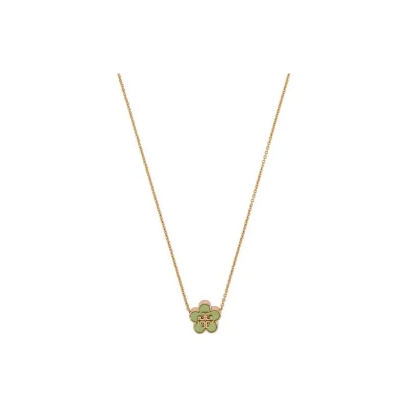 TORY BURCH Kira Flower Pendant Necklace-0