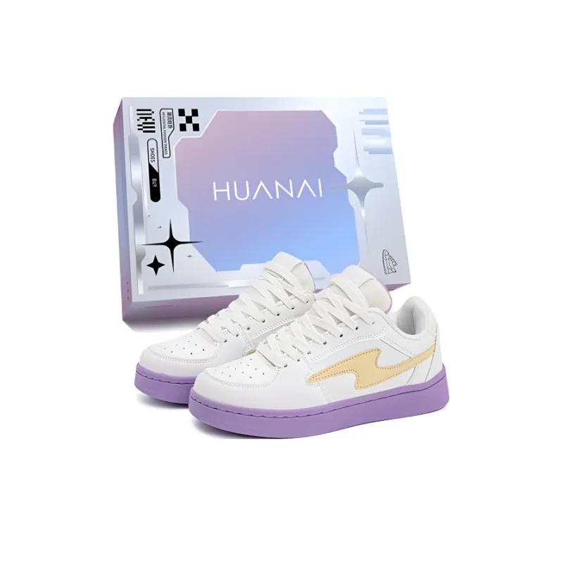 HUANAI Slip-Resistant Cushioning Lightweight Low-Top Skateboard Shoes Unisex-0