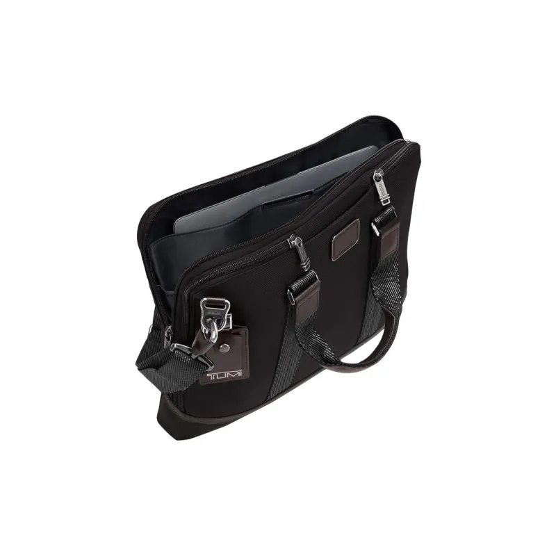 TUMI Nylon Handheld Laptop Bag Briefcase Tubas Men's Walnut-4