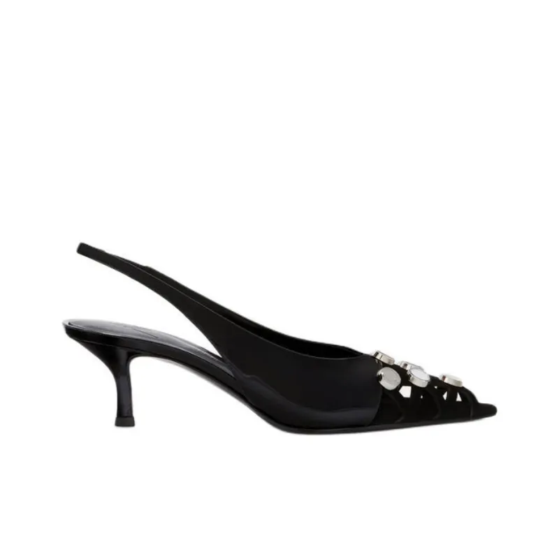 The Attico Fiona Slim Heel High Heels 5cm Women's Black-1