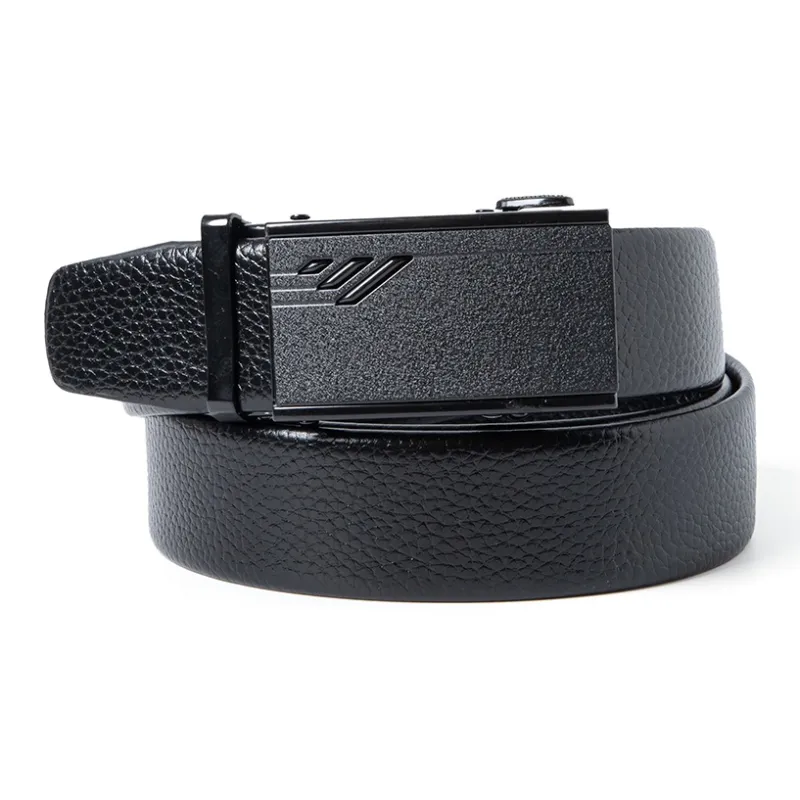 BAIJUAN Alloy Leather Belts Men's Width 3.5CM-0